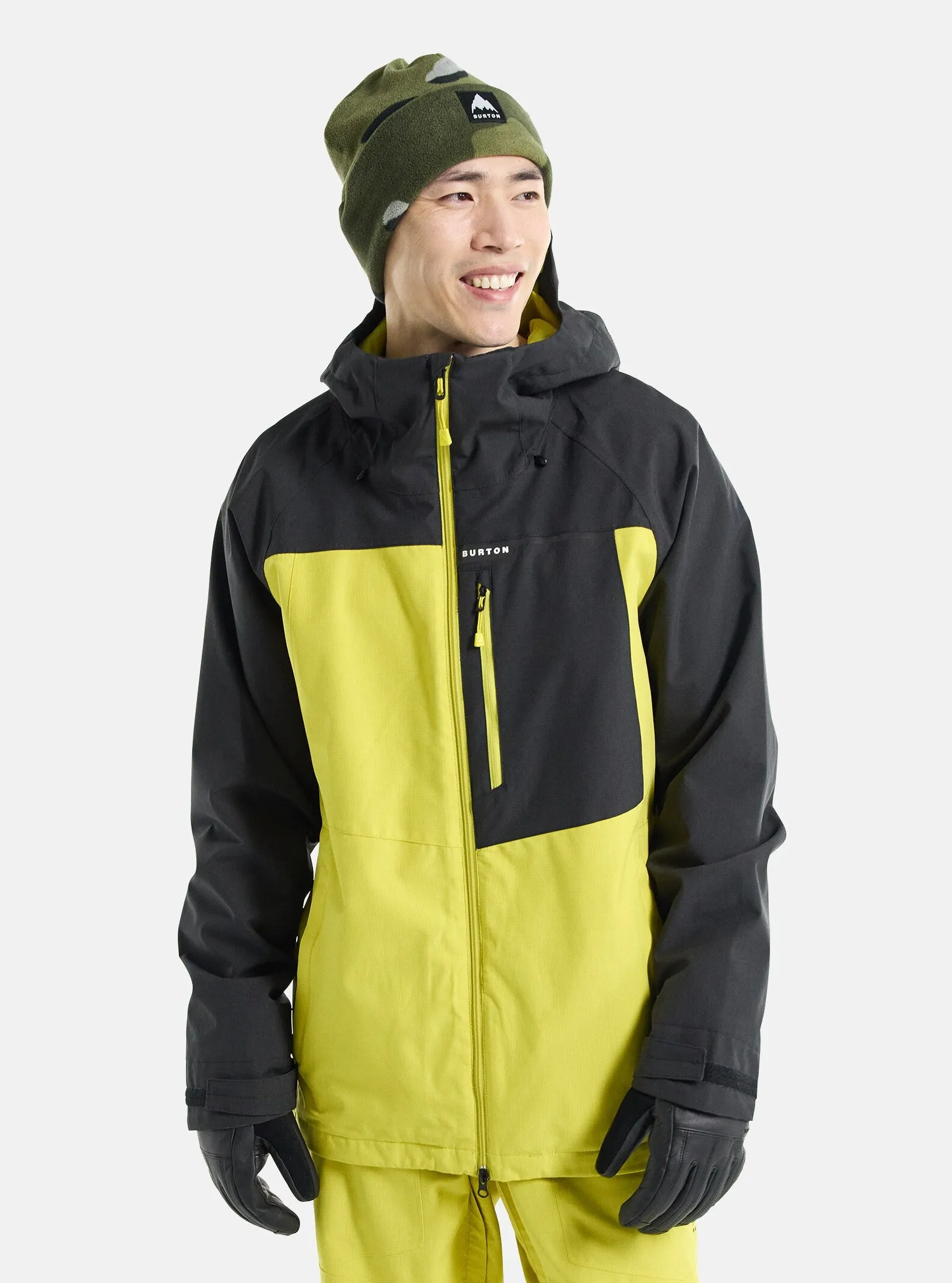 Burton Lodgepole Jacket Mens Black / Sulfur