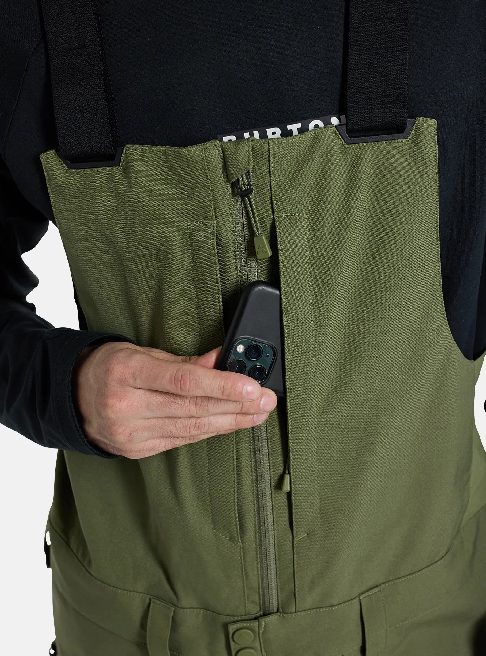 Burton Reserve Mens Bib Pants 2025 Forest Moss