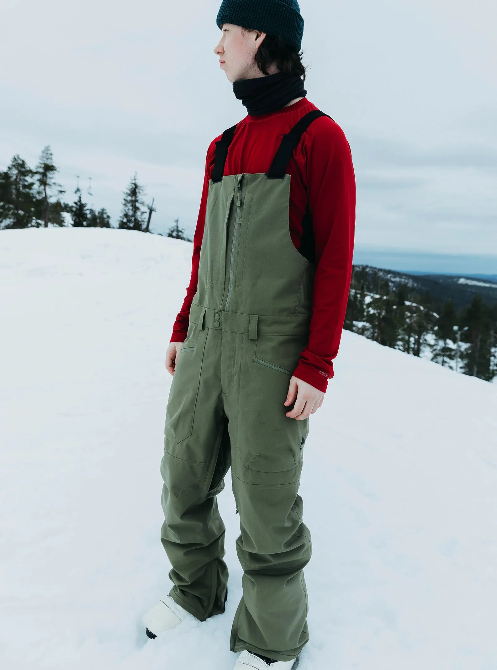 Burton Reserve Mens Bib Pants 2025 Forest Moss