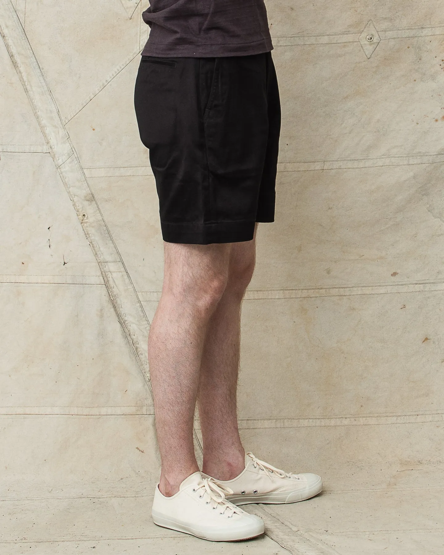 Buzz Rickson's Military Chinos 1945 Model Shorts Black BR52381