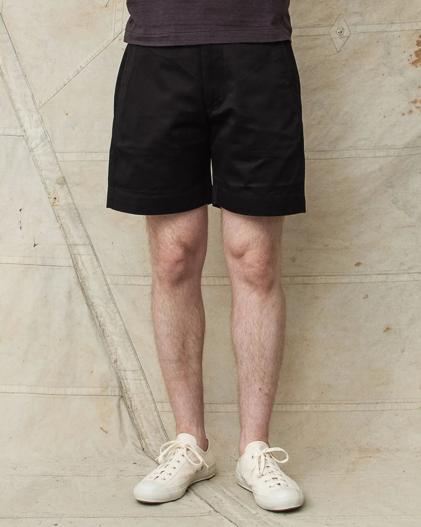 Buzz Rickson's Military Chinos 1945 Model Shorts Black BR52381