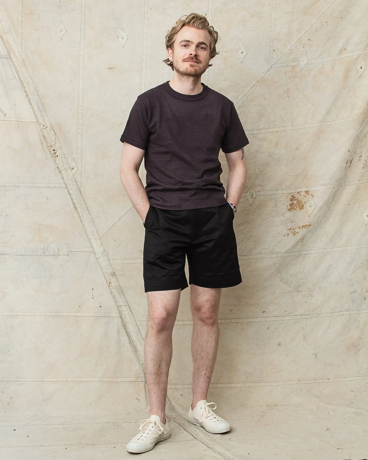 Buzz Rickson's Military Chinos 1945 Model Shorts Black BR52381