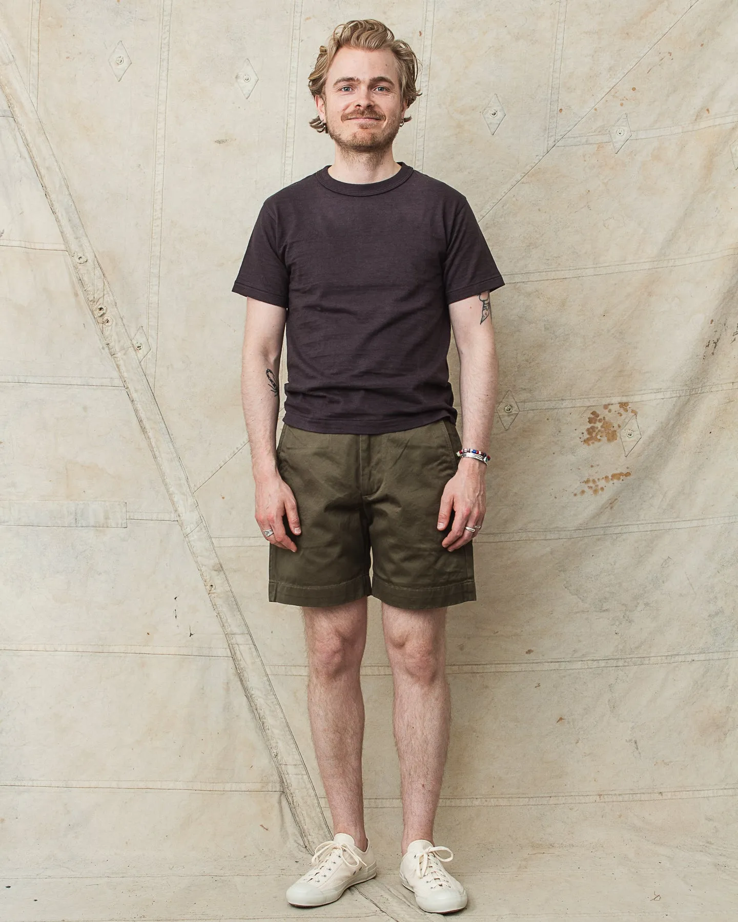 Buzz Rickson's Military Chinos 1945 Model Shorts Olive BR52381