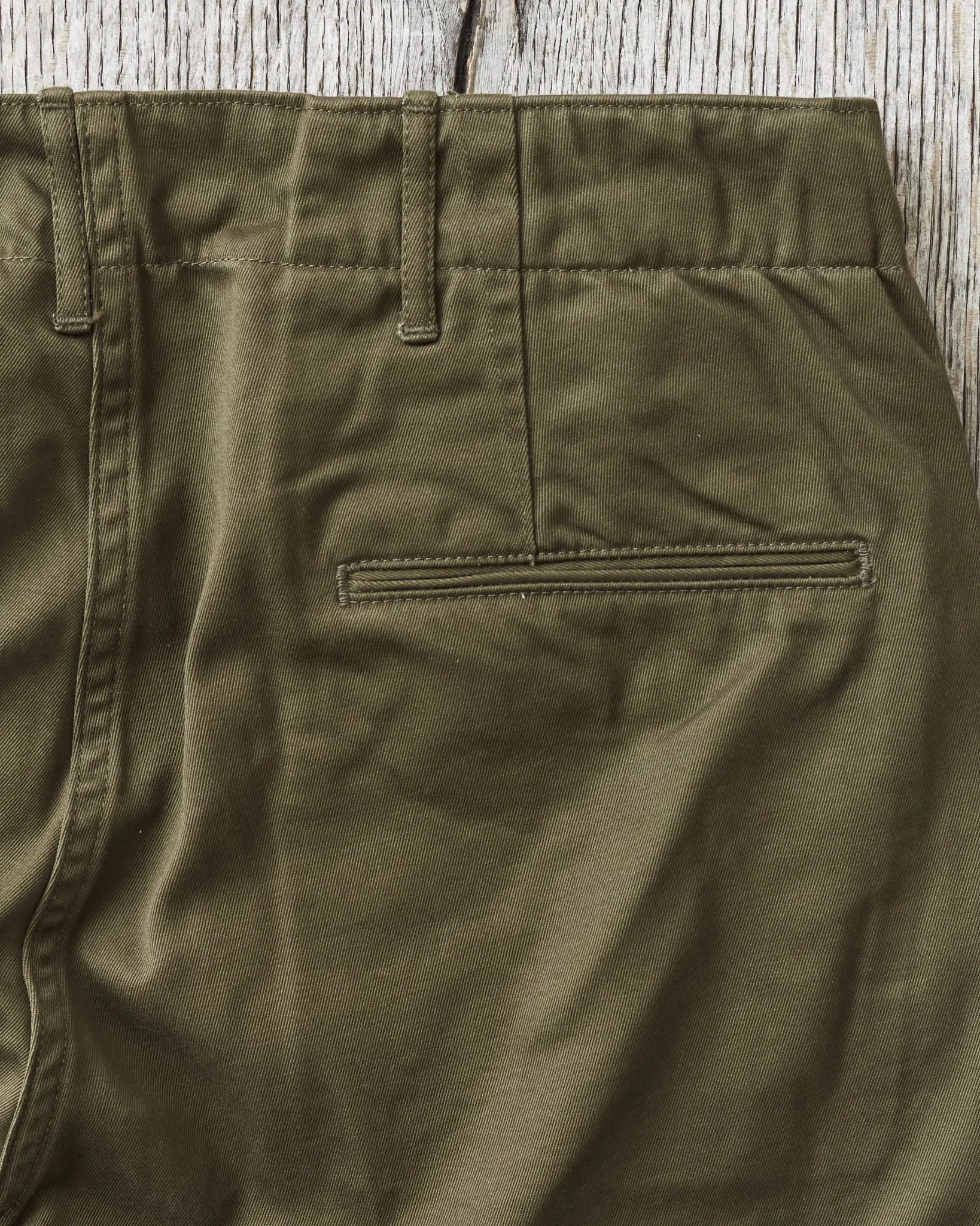 Buzz Rickson's Original Spec Chinos Olive One Wash BR40025A