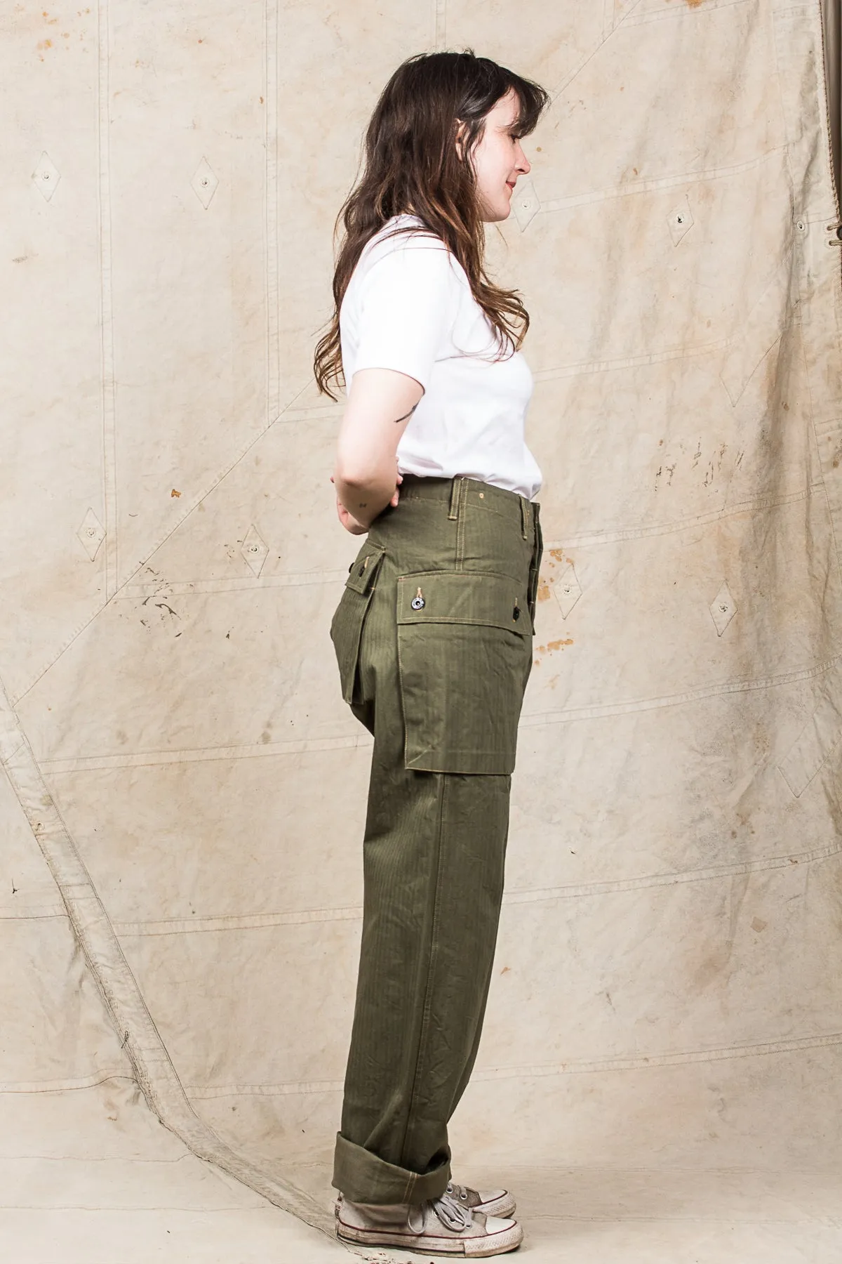 Buzz Rickson's USMC P-44 HBT Twill "Monkey" Pants BR42340
