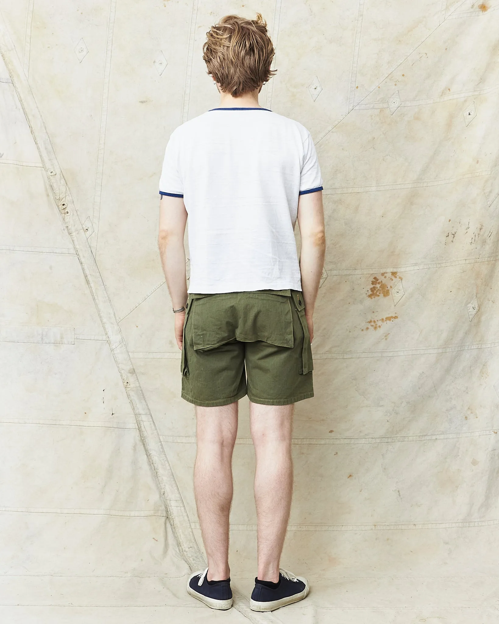 Buzz Rickson's USMC P-44 HBT Twill "Monkey" Shorts BR52388