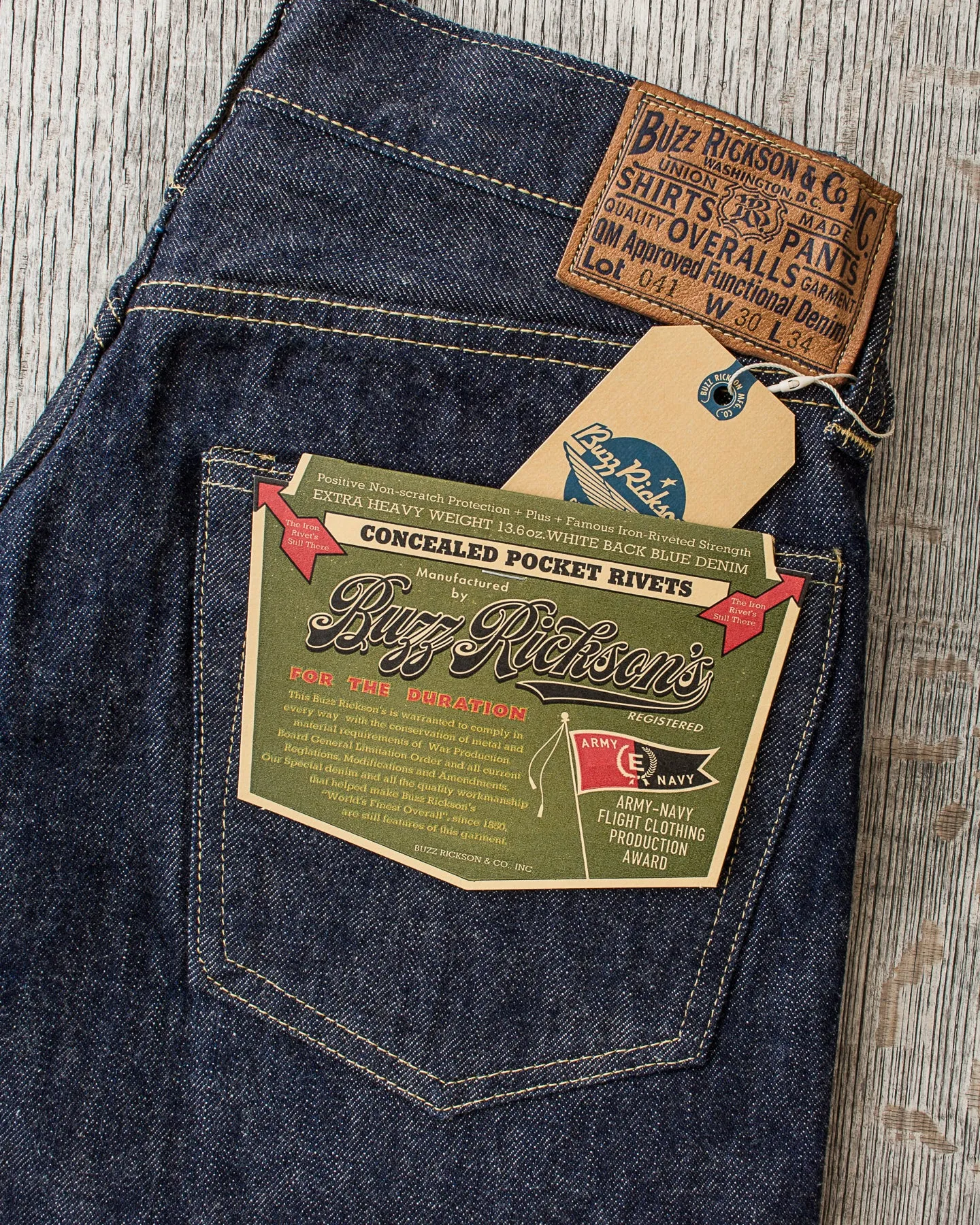 Buzz Rickson's World War II Waist Overalls Jeans BR43041