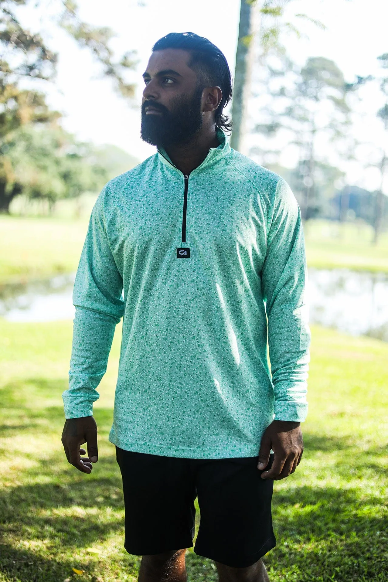 CA Dry-Tech Jersey | Green Splatter