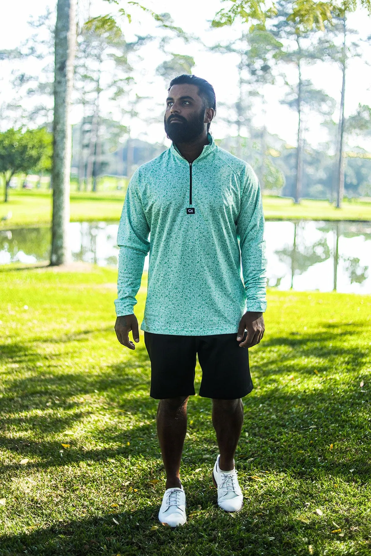 CA Dry-Tech Jersey | Green Splatter