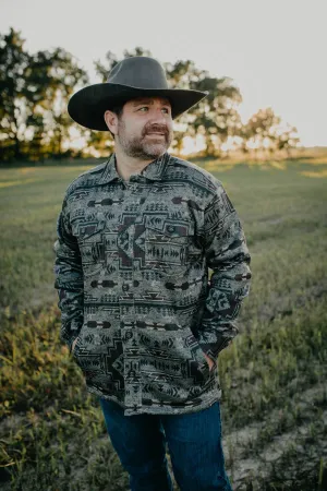 'Caldwell' Men's Ariat Printed Shirt Jacket (L & XXL ONLY)