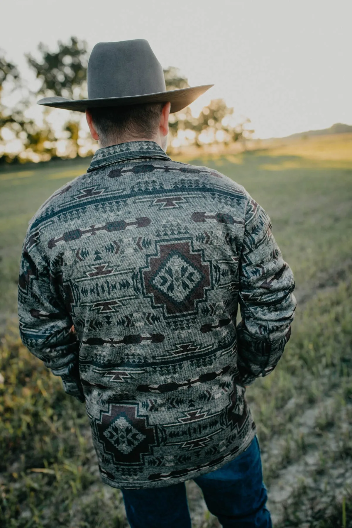 'Caldwell' Men's Ariat Printed Shirt Jacket (L & XXL ONLY)