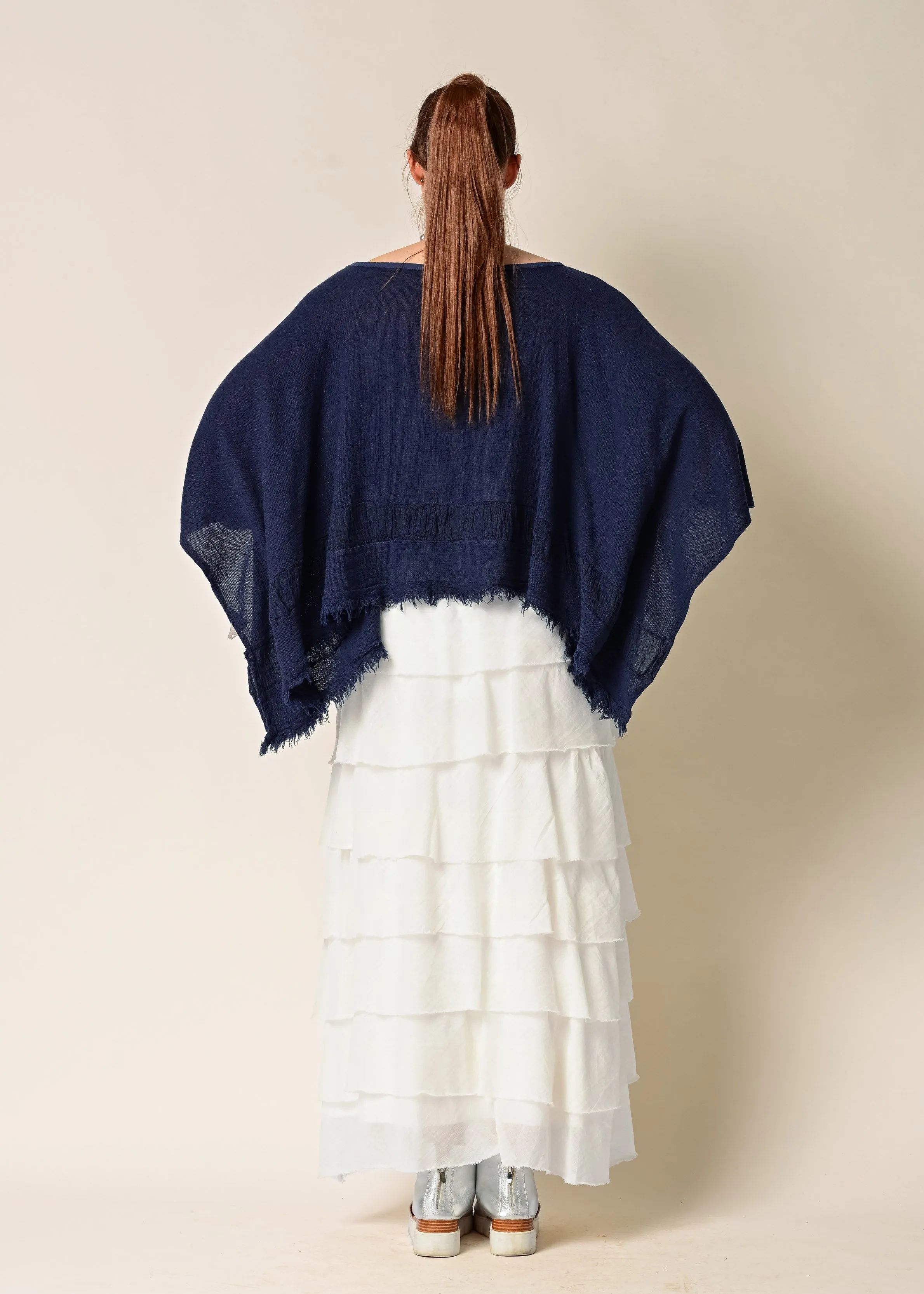 Calista Cotton Skirt in Winter White
