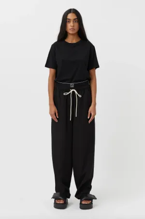 Camilla & Marc, Gerard Lightweight Tee | Black/Soft White