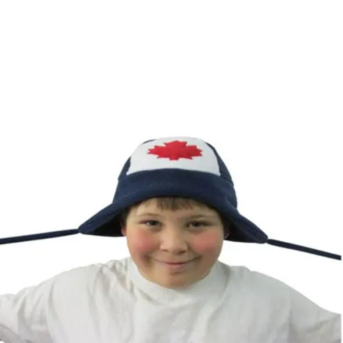 CANADA BEANIE W/ EAR LUGS NAVY