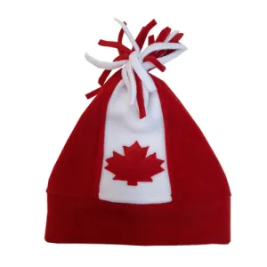 CANADA SHORT FRINGE TOQUE RED
