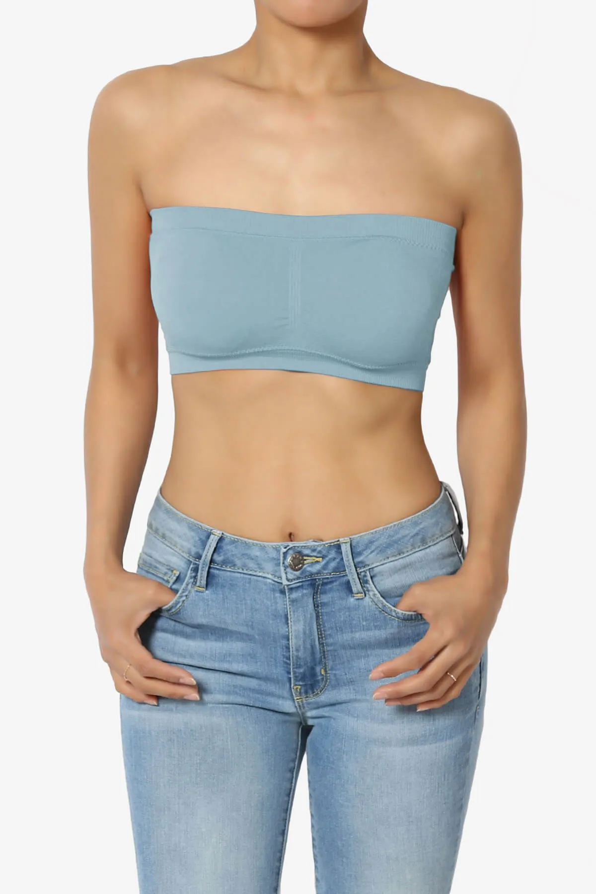 Candid Removable Pad Bandeau Bra Top