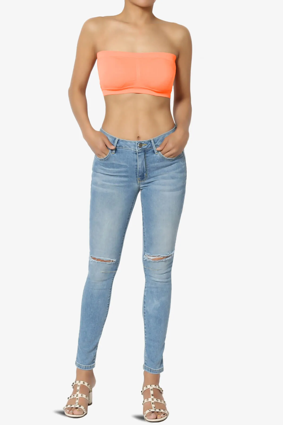 Candid Removable Pad Bandeau Bra Top