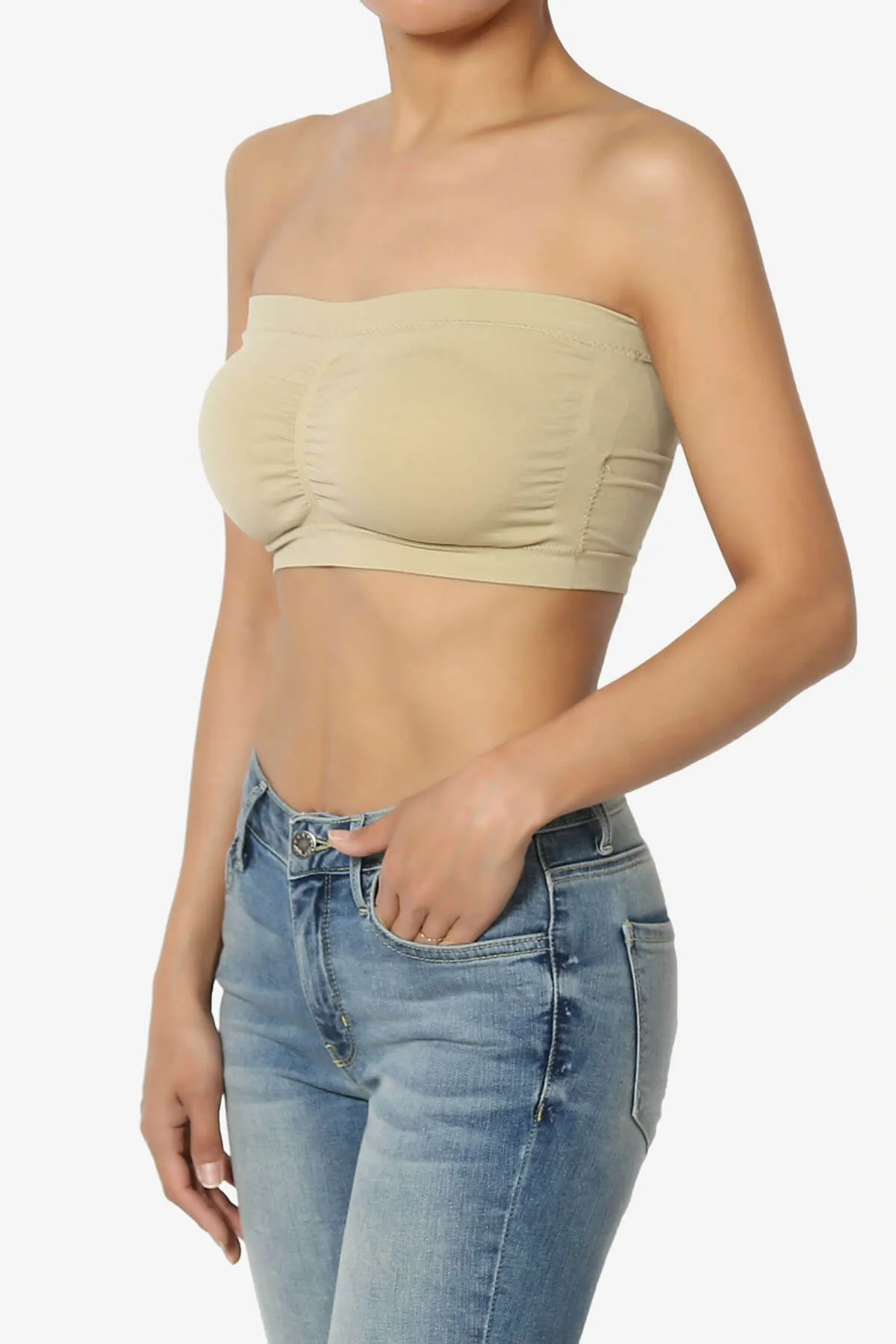 Candid Removable Pad Bandeau Bra Top