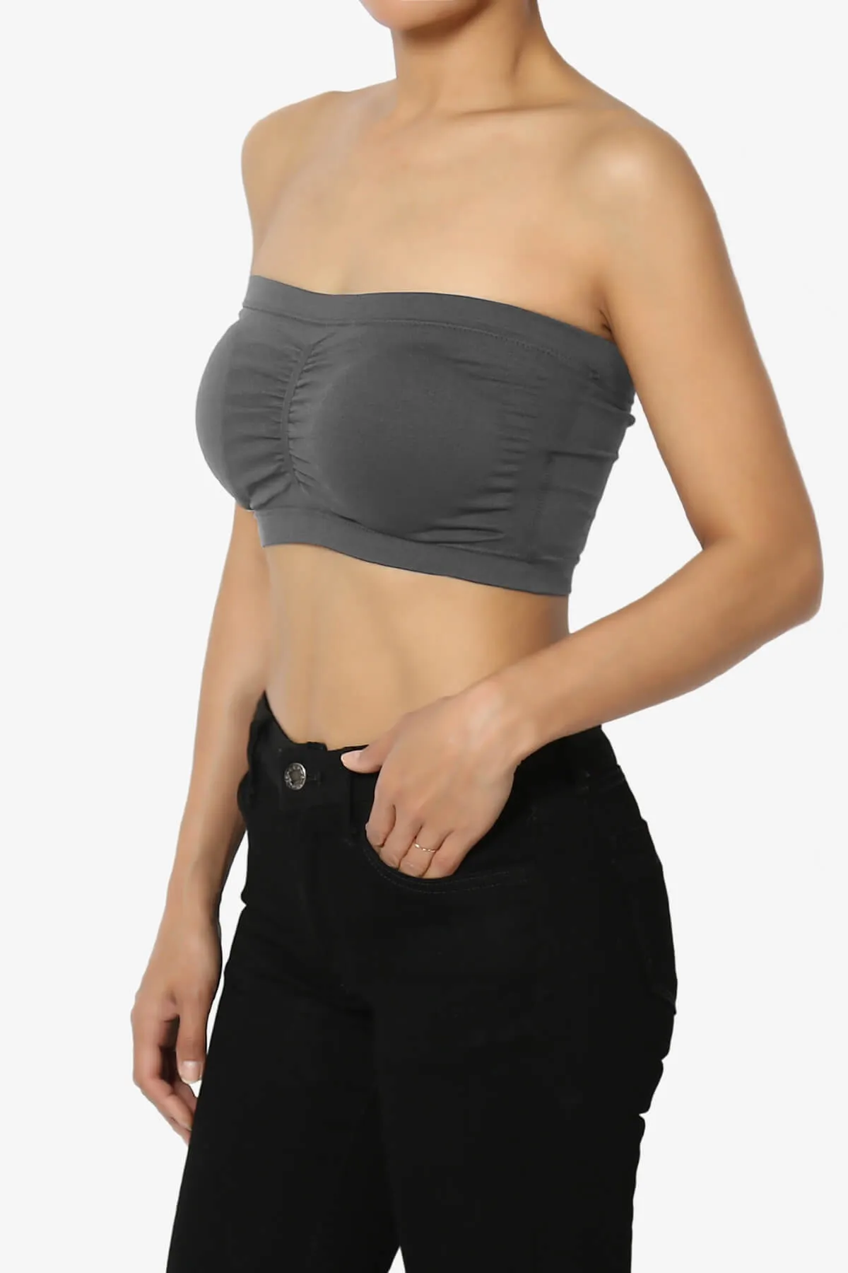 Candid Removable Pad Bandeau Bra Top