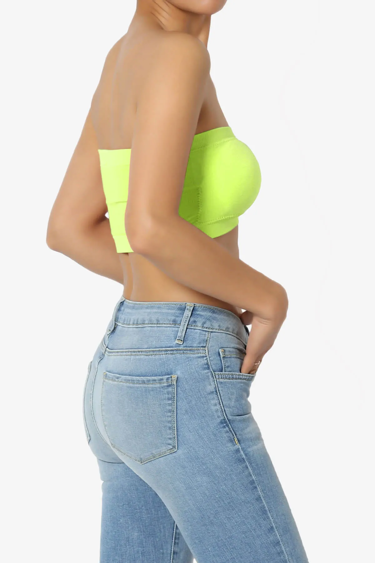 Candid Removable Pad Bandeau Bra Top
