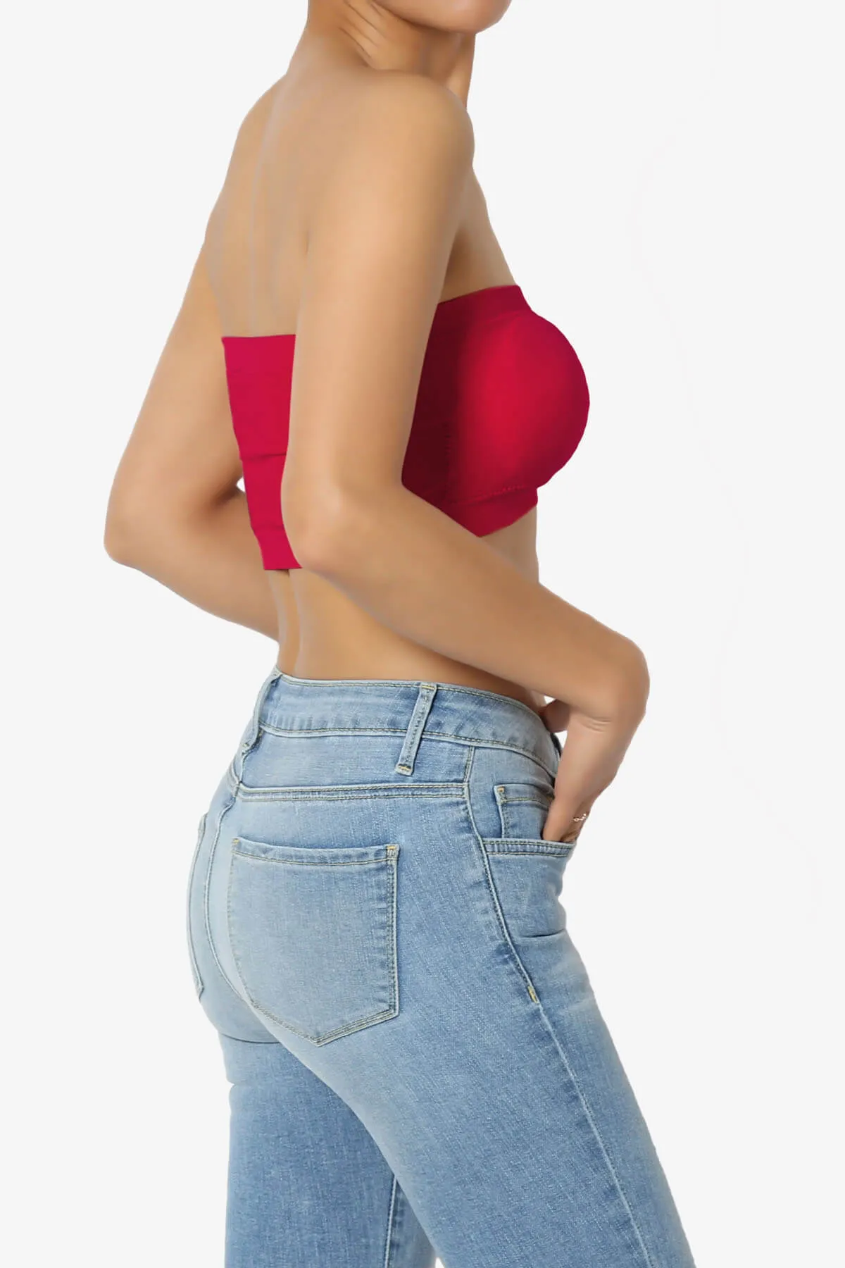 Candid Removable Pad Bandeau Bra Top