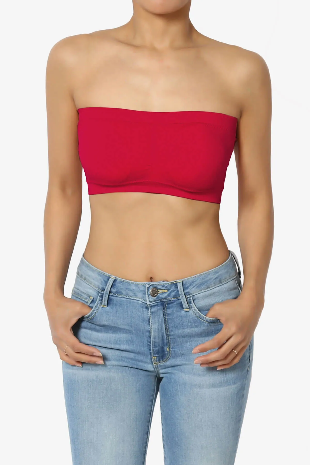 Candid Removable Pad Bandeau Bra Top