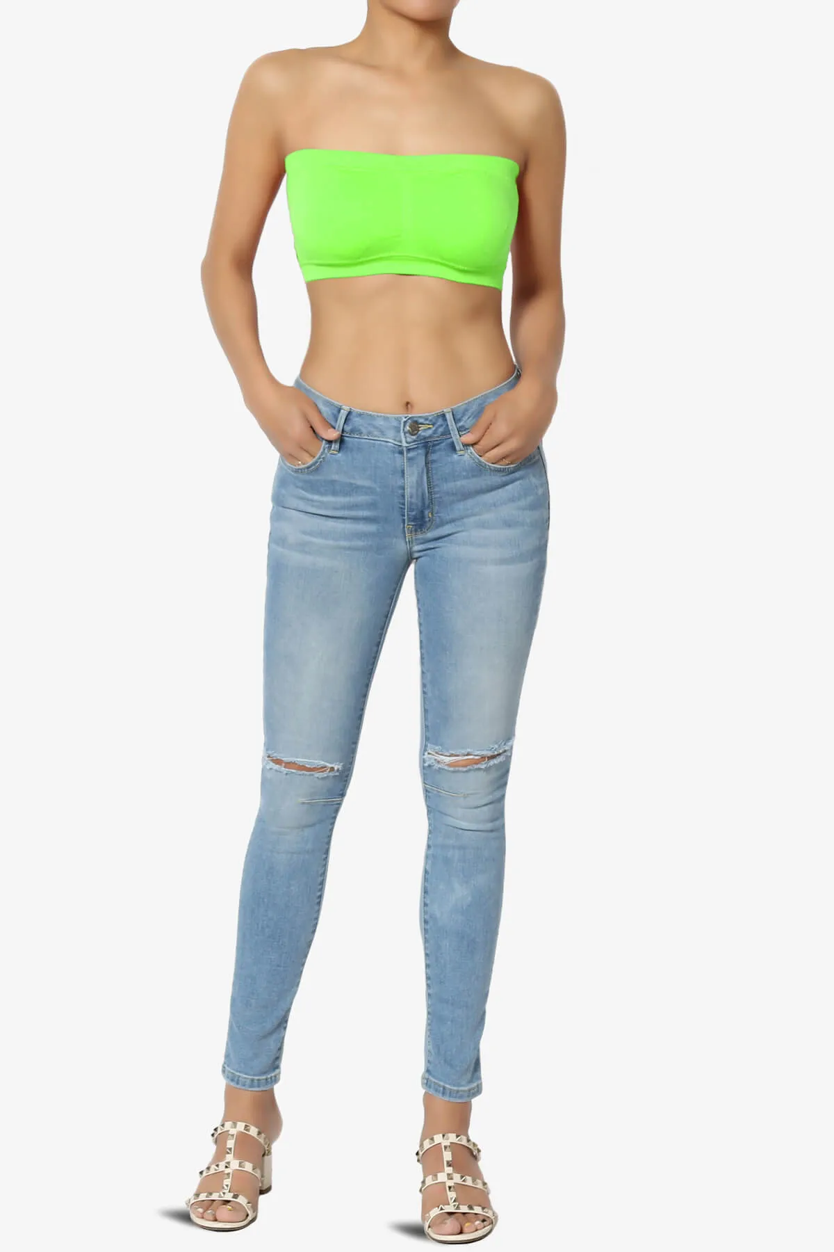 Candid Removable Pad Bandeau Bra Top