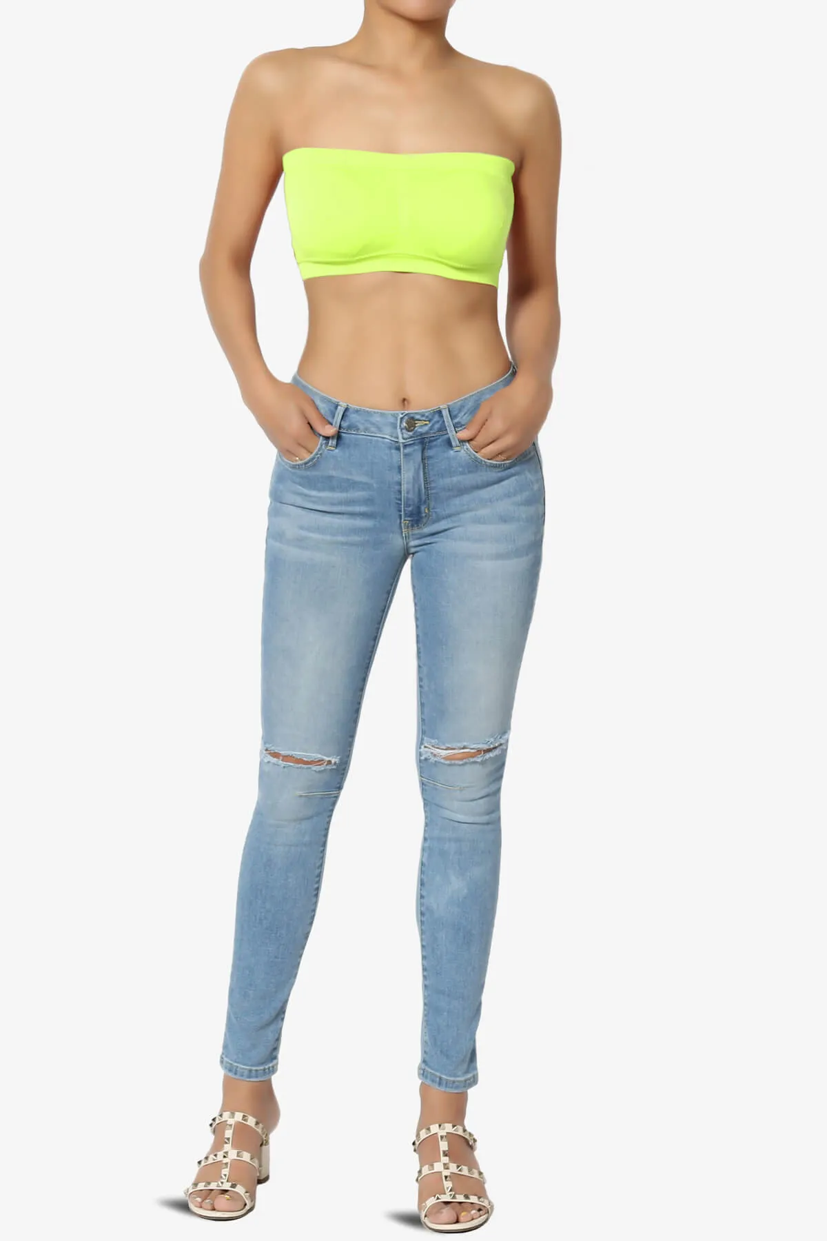 Candid Removable Pad Bandeau Bra Top
