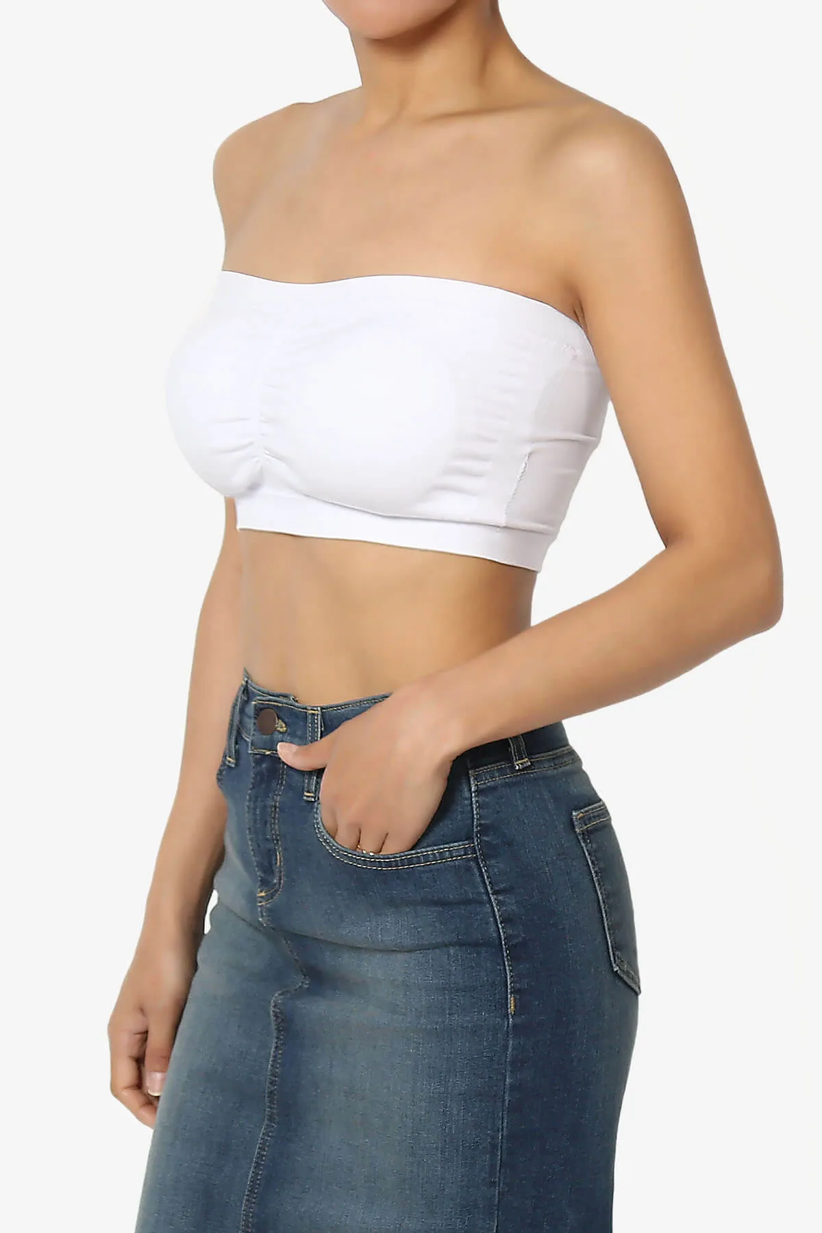 Candid Removable Pad Bandeau Bra Top