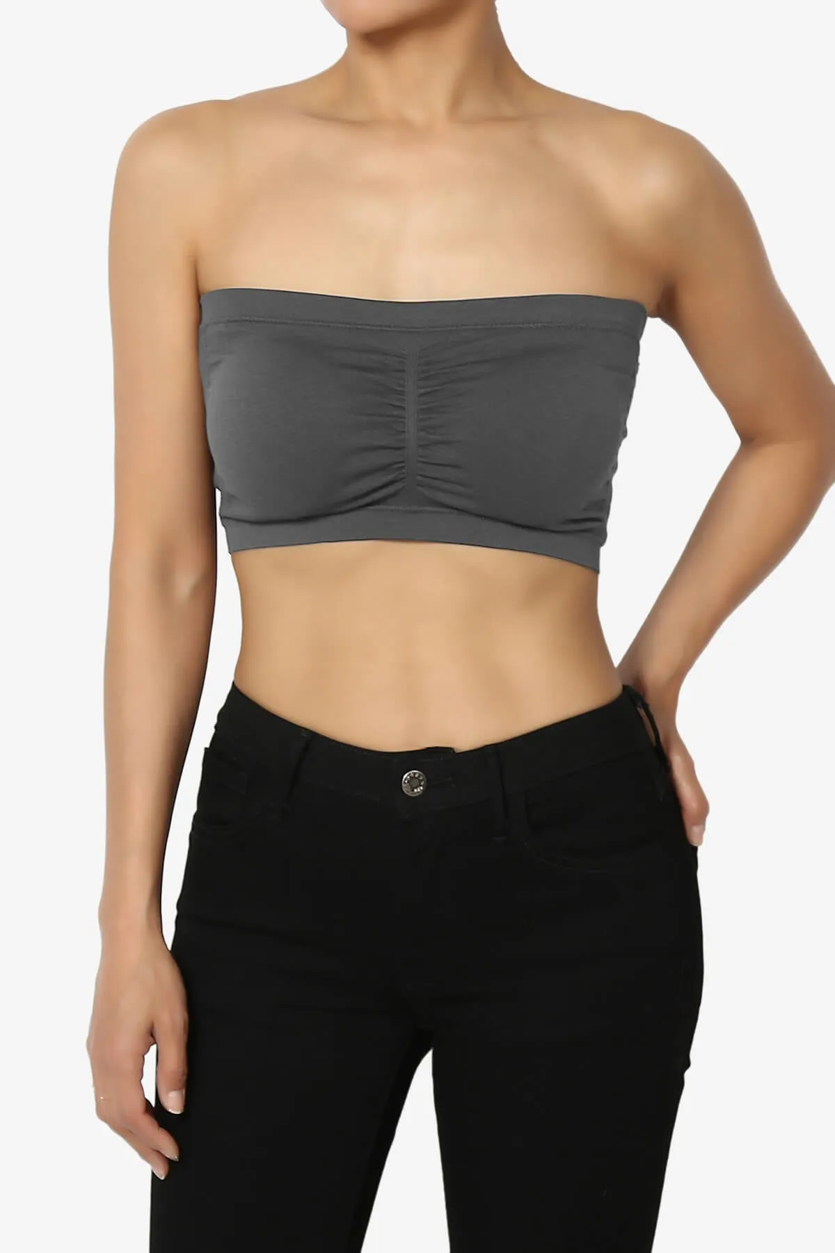 Candid Removable Pad Bandeau Bra Top