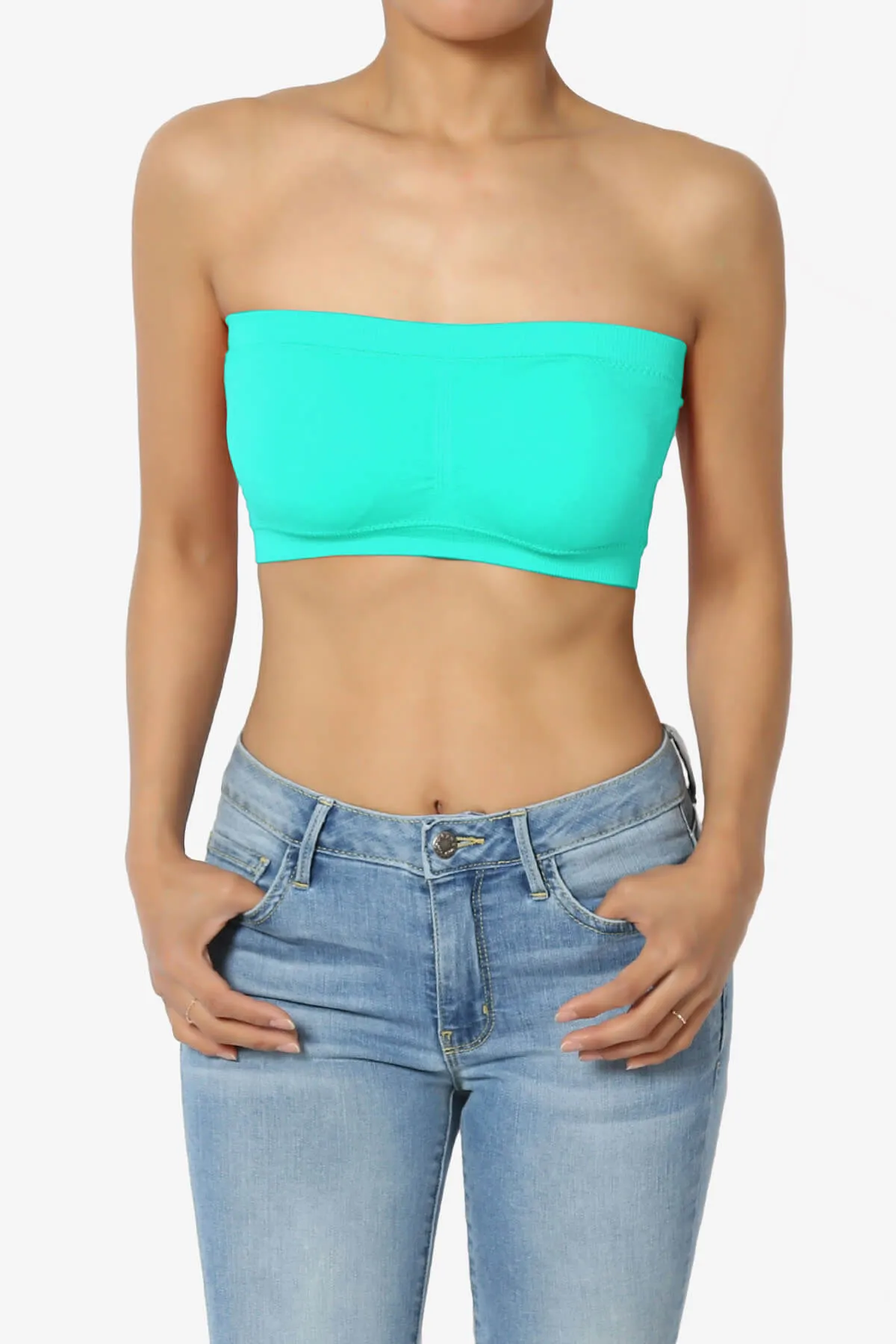Candid Removable Pad Bandeau Bra Top