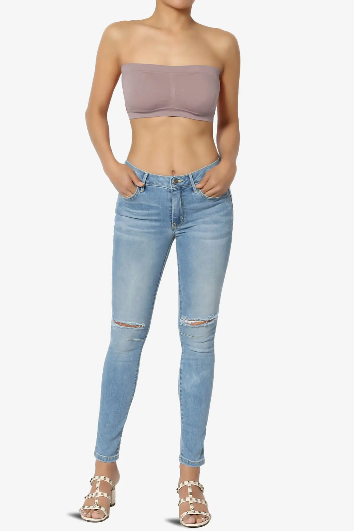 Candid Removable Pad Bandeau Bra Top