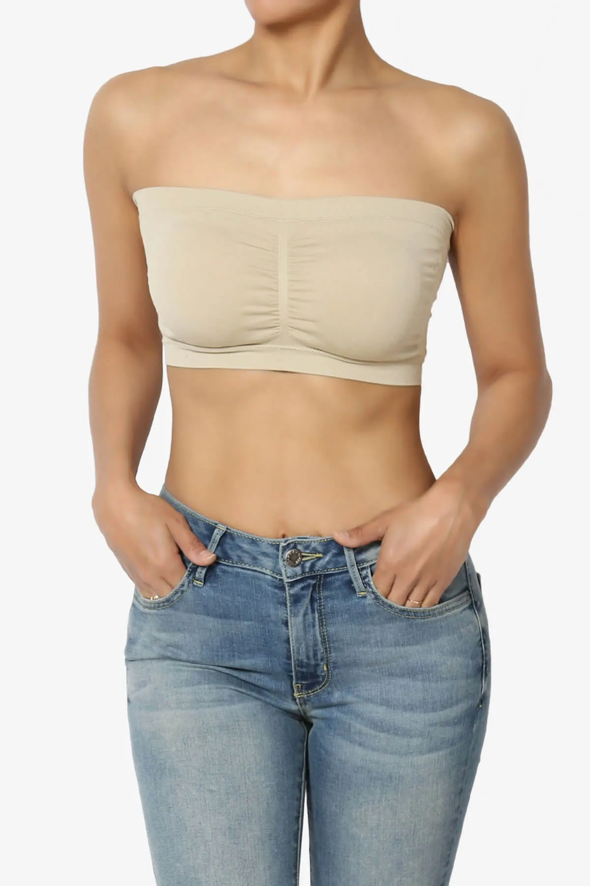 Candid Removable Pad Bandeau Bra Top