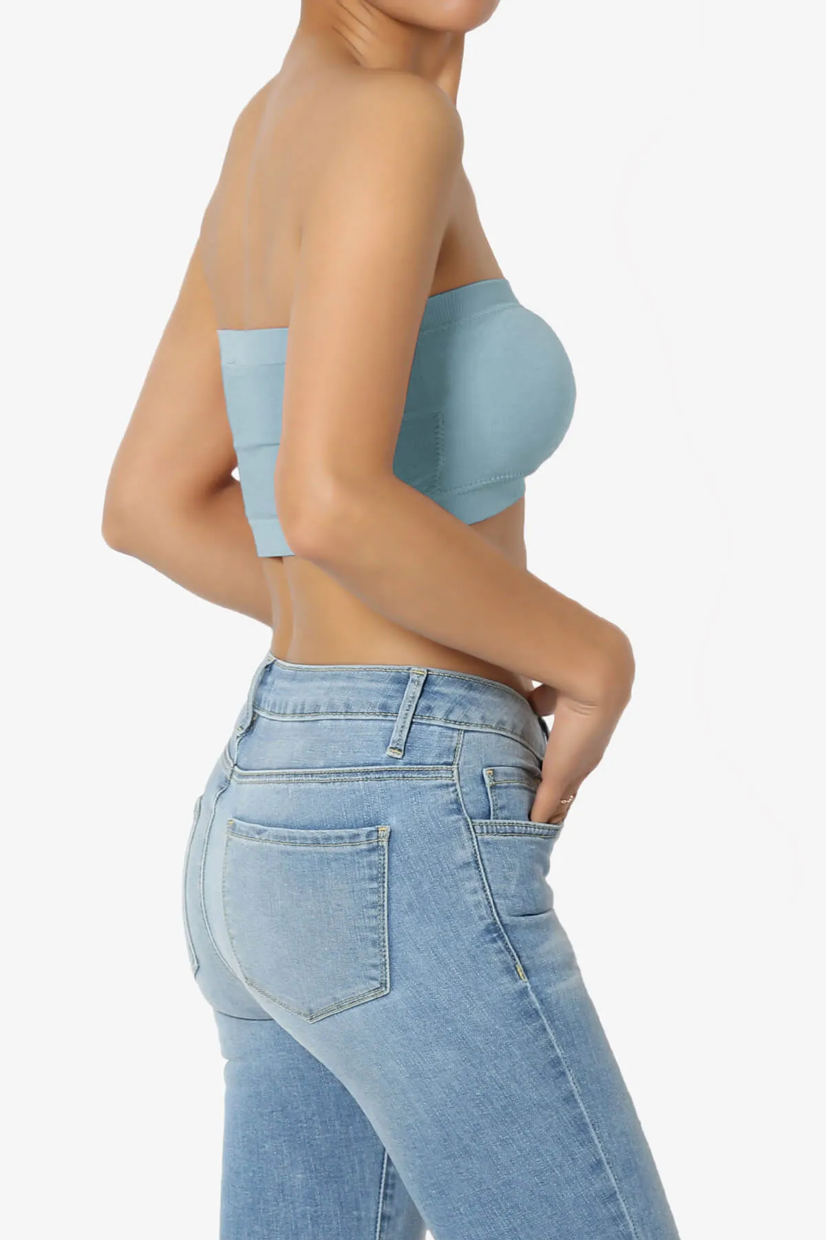 Candid Removable Pad Bandeau Bra Top