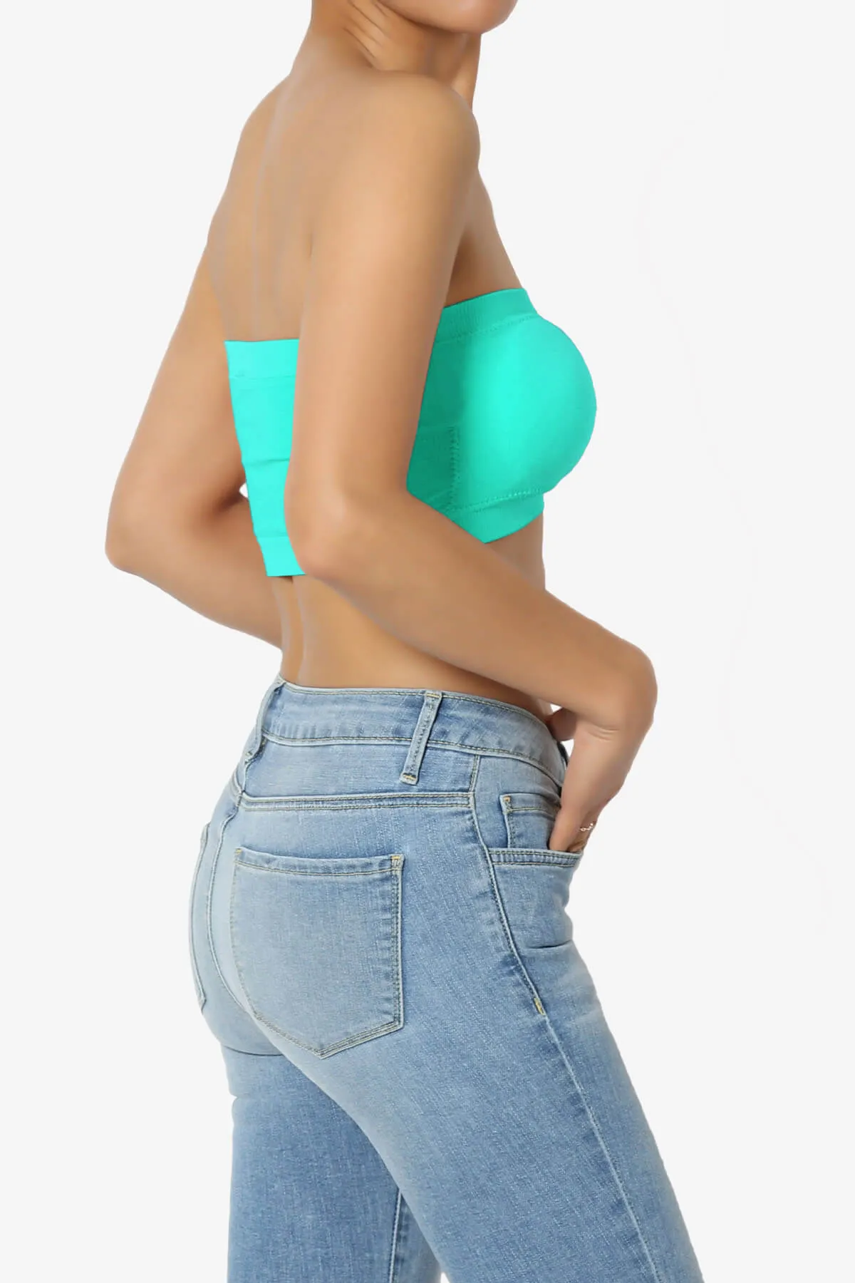 Candid Removable Pad Bandeau Bra Top