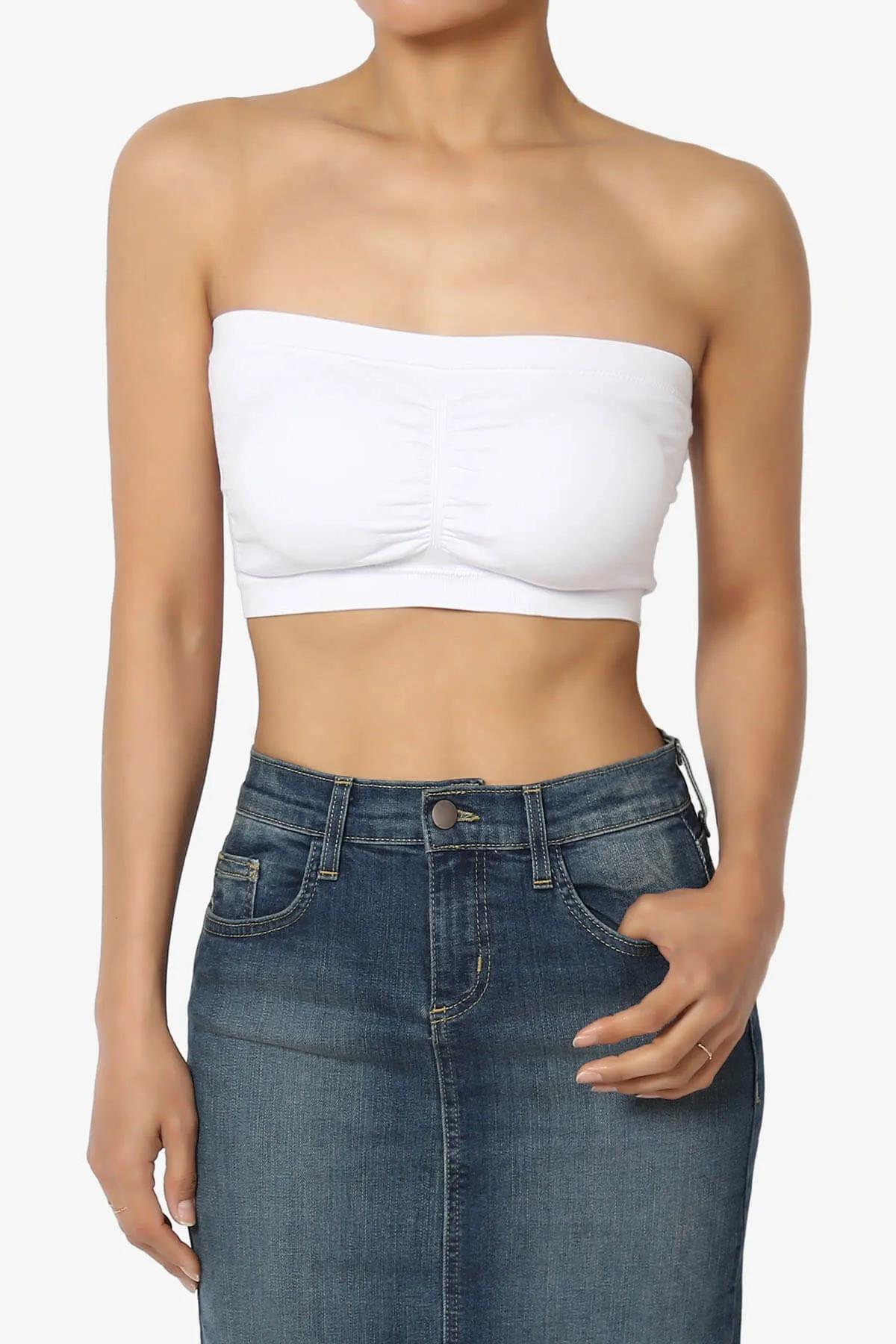 Candid Removable Pad Bandeau Bra Top