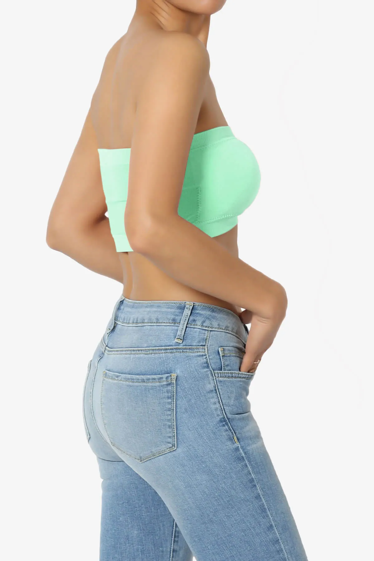 Candid Removable Pad Bandeau Bra Top
