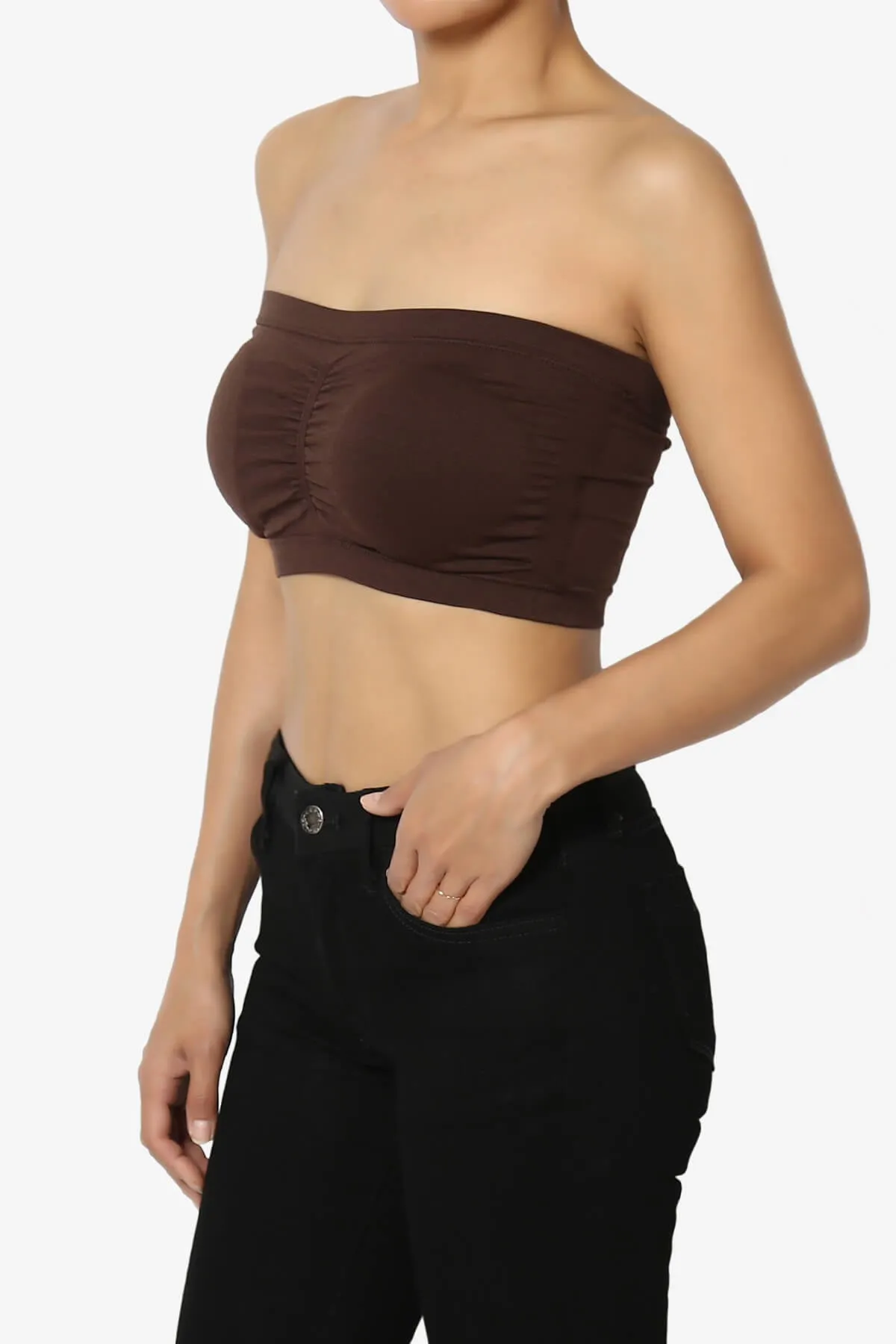 Candid Removable Pad Bandeau Bra Top