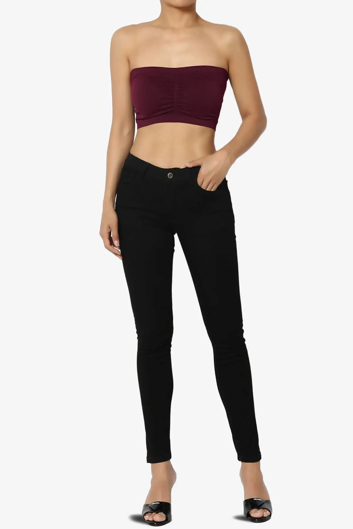 Candid Removable Pad Bandeau Bra Top