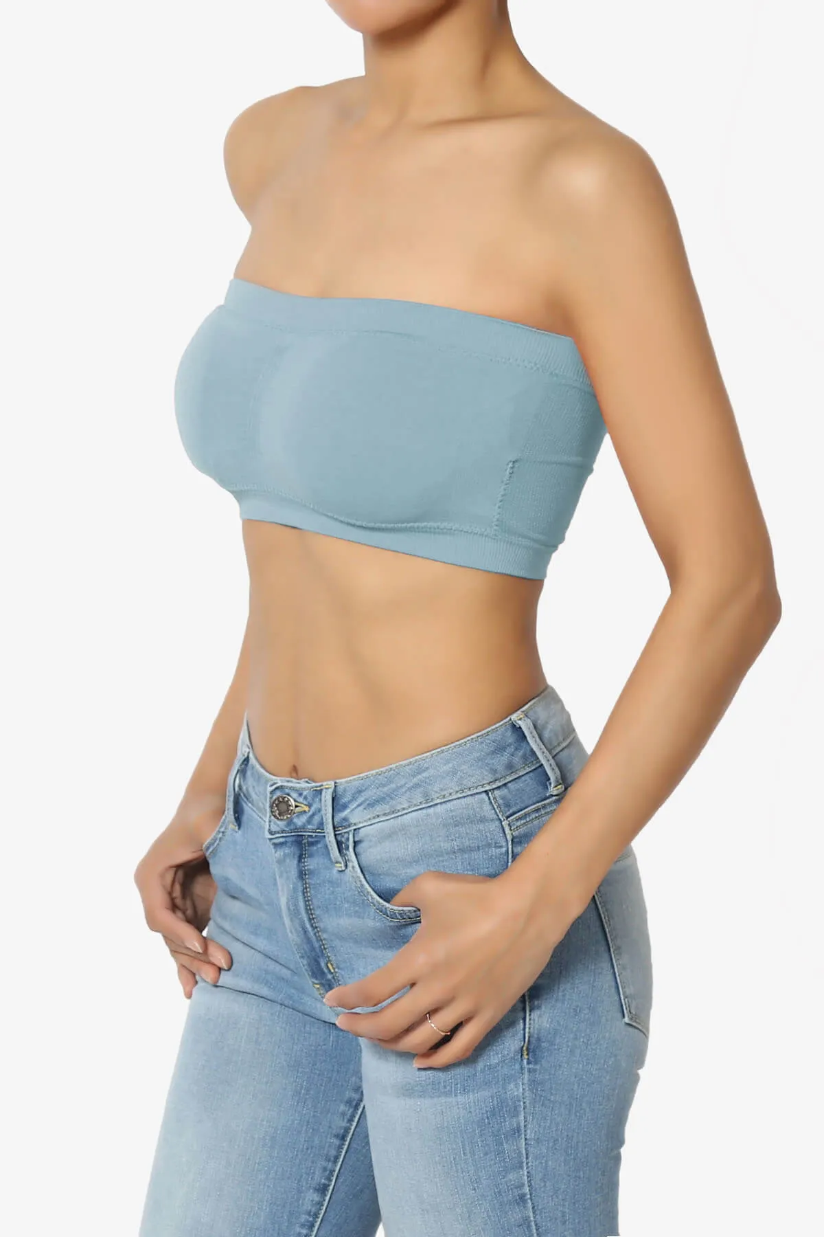 Candid Removable Pad Bandeau Bra Top