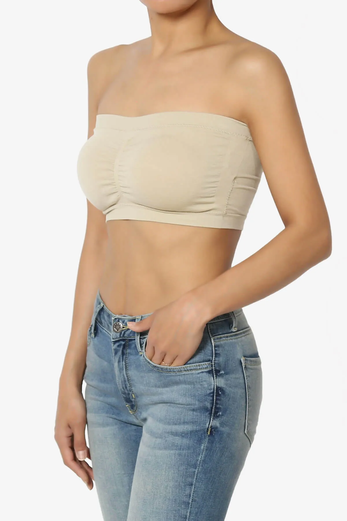 Candid Removable Pad Bandeau Bra Top