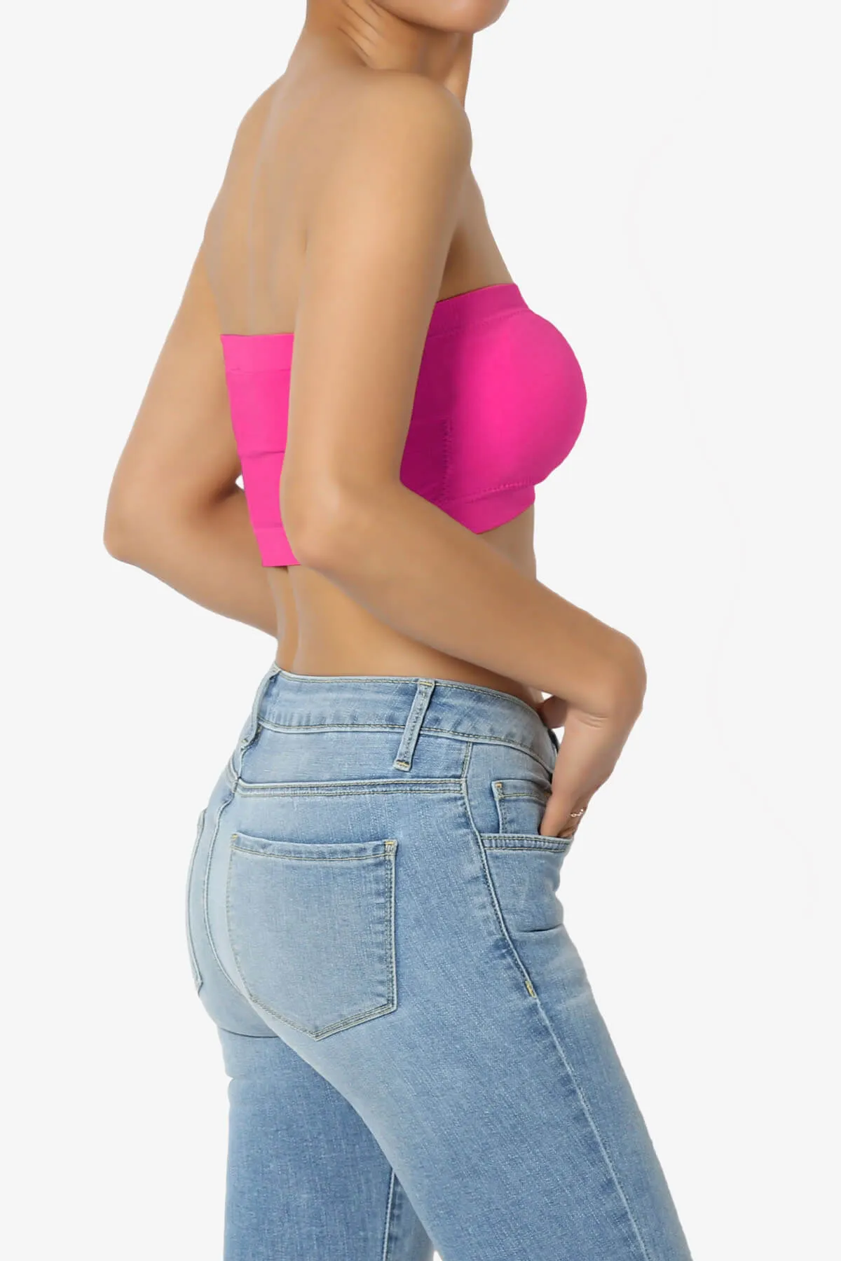 Candid Removable Pad Bandeau Bra Top