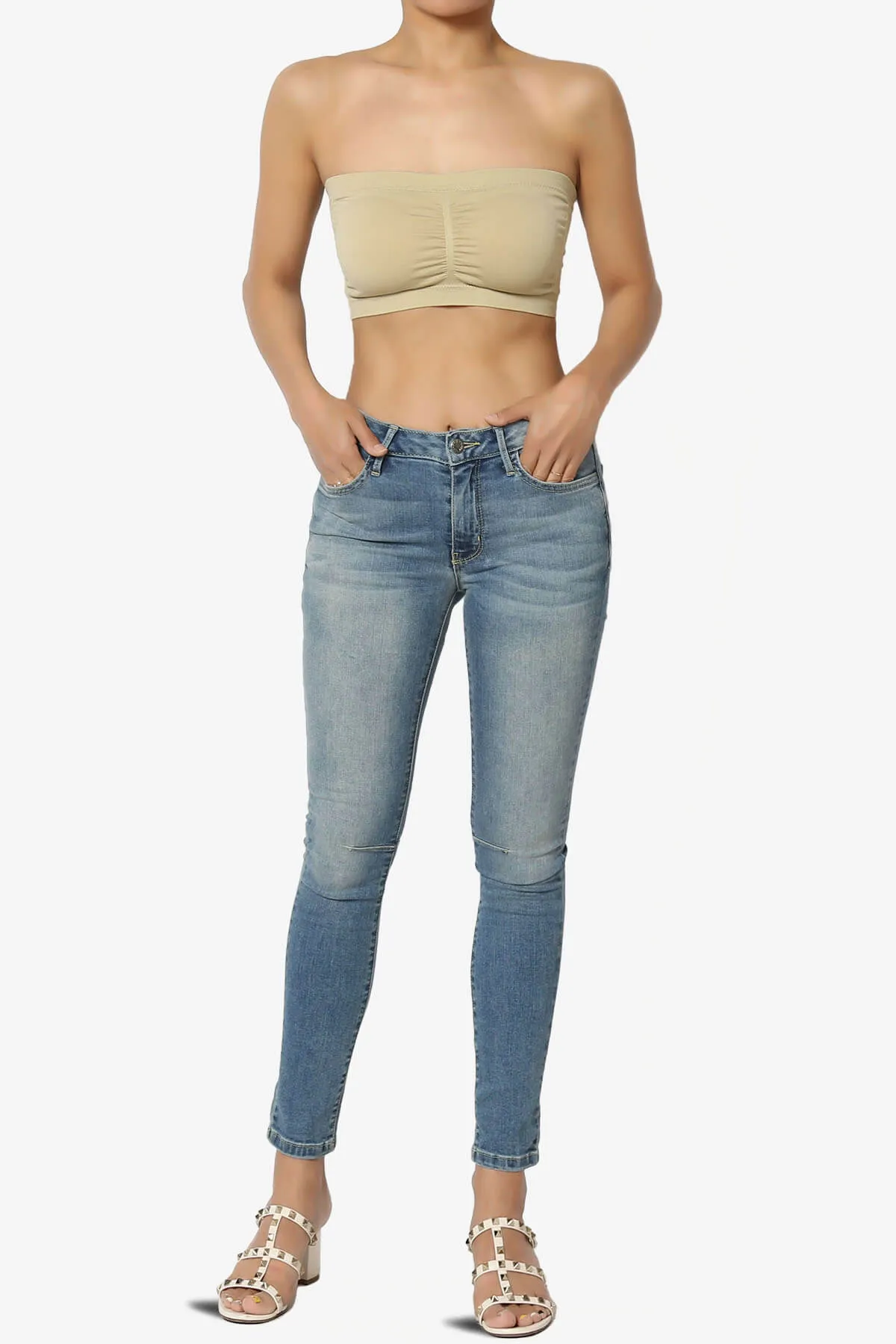 Candid Removable Pad Bandeau Bra Top