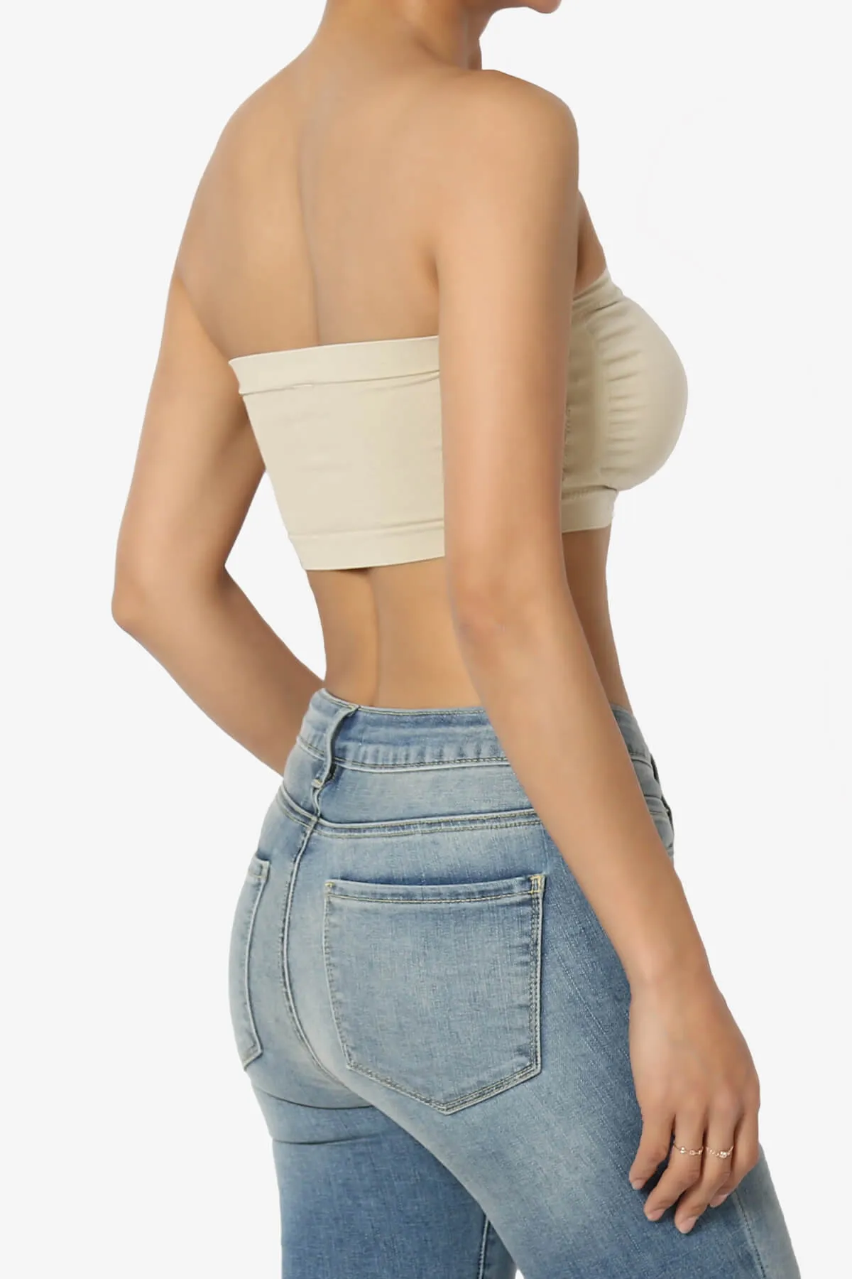 Candid Removable Pad Bandeau Bra Top