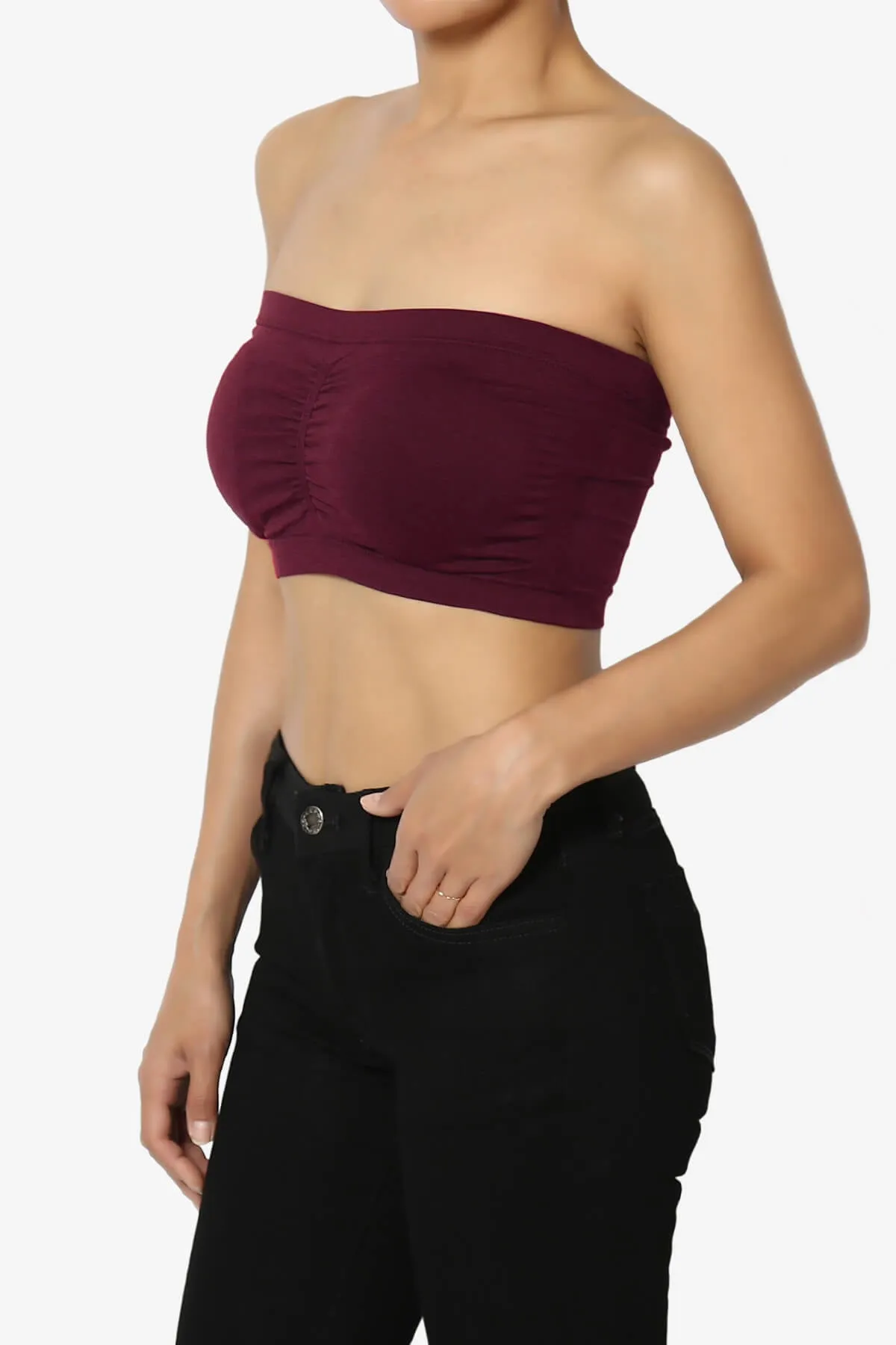 Candid Removable Pad Bandeau Bra Top