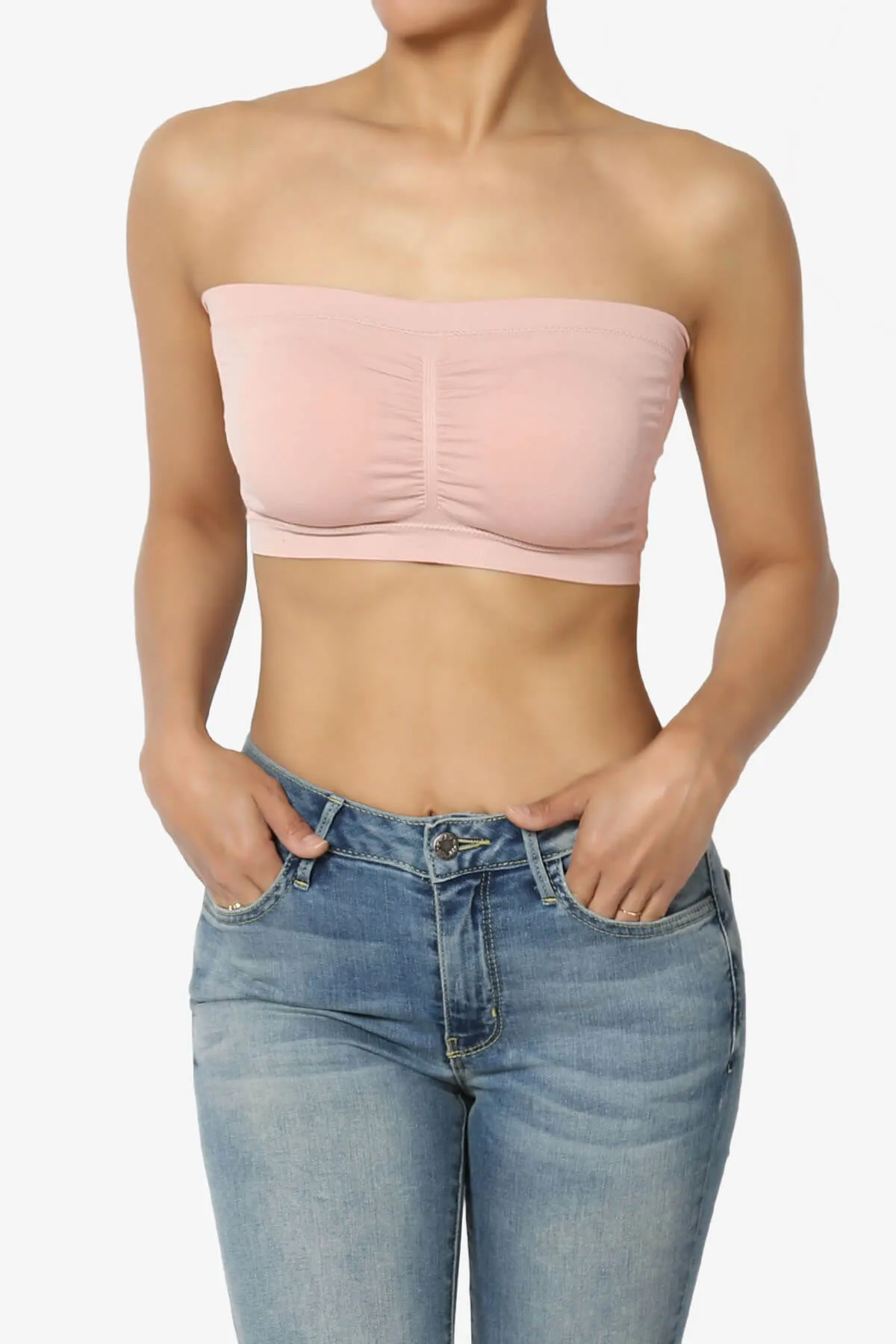 Candid Removable Pad Bandeau Bra Top