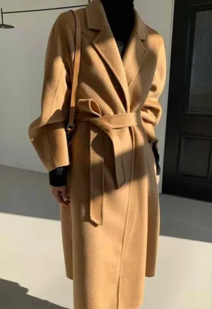 Cashmere Dandelion Camel Coat