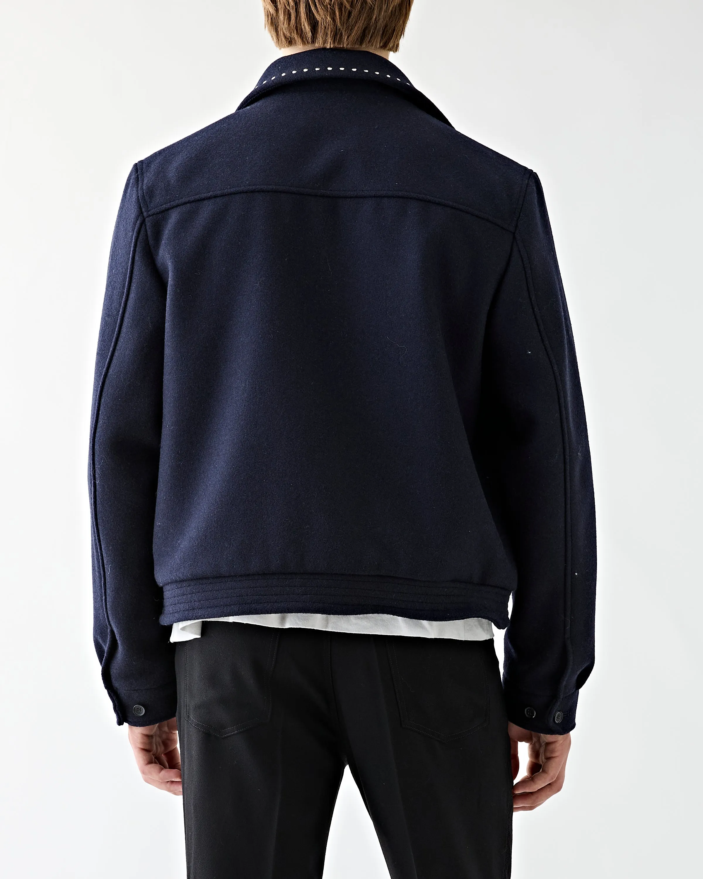 Casper Jacket Navy Silver Stud