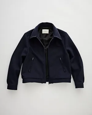 Casper Jacket Navy Silver Stud