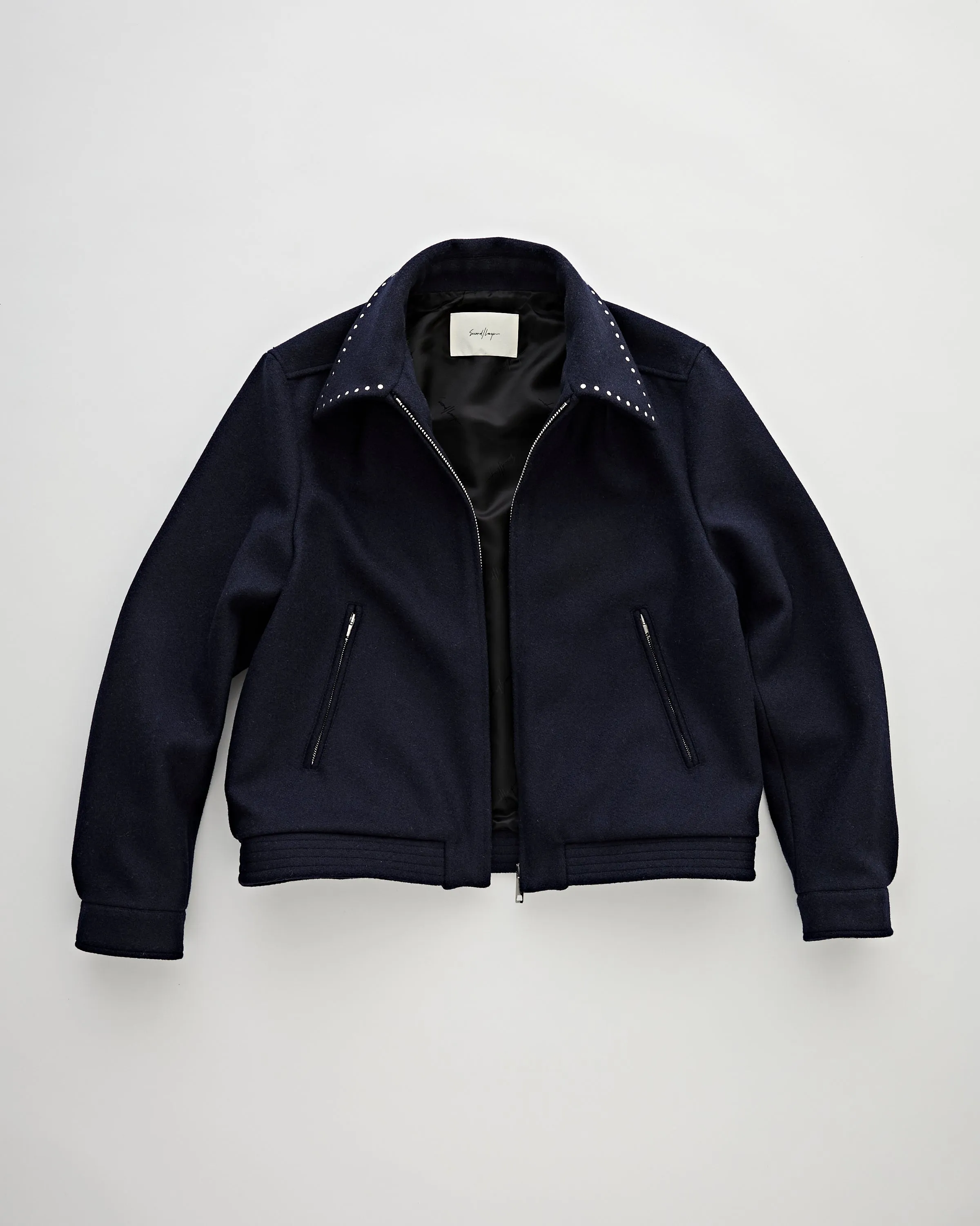Casper Jacket Navy Silver Stud